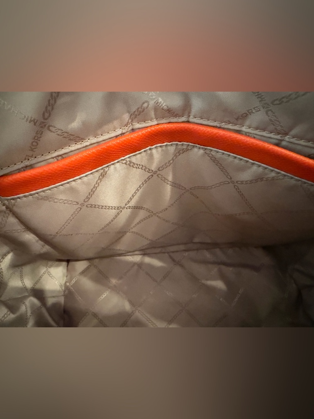 MICHAEL KORS Clementine Orange Saffiano Leather Tote - Picture 9 of 16